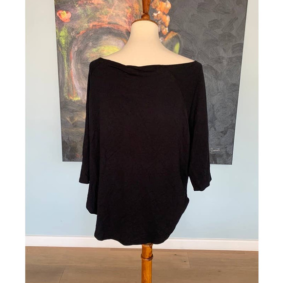 NWT Poetic Justice 3/4 sleeve blouse with Gold Zipper at declate plus size 2x - Picture 4 of 6